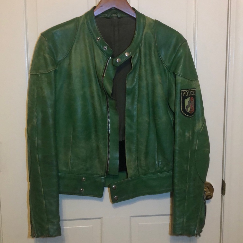 Authintic vintage Italian motorcycle police jacket